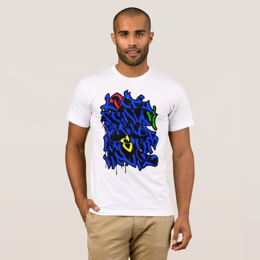 Graffiti Alphabet T-shirt (Voorkant volledig)