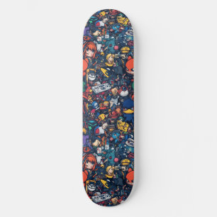 Graffiti Anime Cool Ontworpen Skateboard