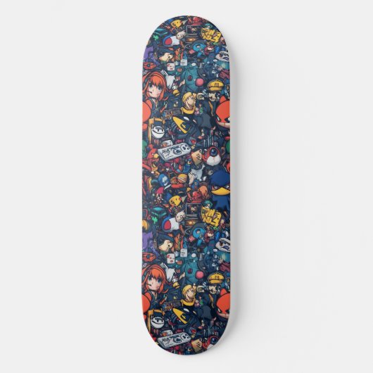 Graffiti Anime Cool Ontworpen Skateboard (Voorkant)