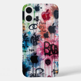Graffiti Apple Logo iPhone 16 Plus Hoesje