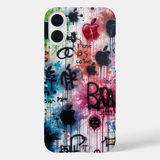 Graffiti Apple Logo Case-Mate iPhone Case (Achterkant)