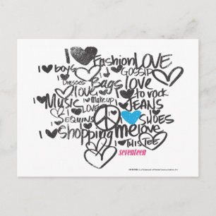 Graffiti Aqua Briefkaart