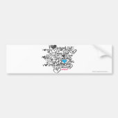 Graffiti Aqua Bumpersticker (Voorkant)