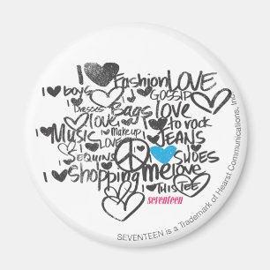 Graffiti Aqua Magneet