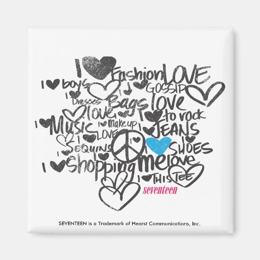 Graffiti Aqua Magneet (Voorkant)