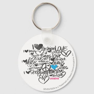 Graffiti Aqua Sleutelhanger