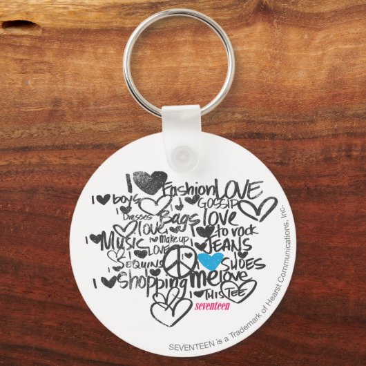 Graffiti Aqua Sleutelhanger (Voorkant)