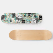 Graffiti Argyle Guy +Text Skateboard (Horizontaal)