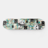 Graffiti Argyle Man +Tekst Skateboard (Horizontaal)