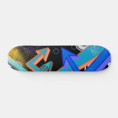 Graffiti Arrows en Halftone Effect Skateboard (Horizontaal)