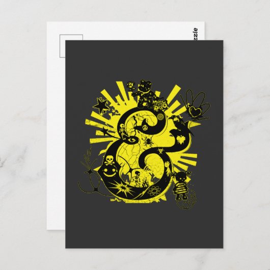 Graffiti Art Ampersand Briefkaart (Voorkant / Achterkant)