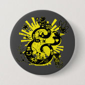 Graffiti Art Ampersand Ronde Button 7,6 Cm (Voorkant)