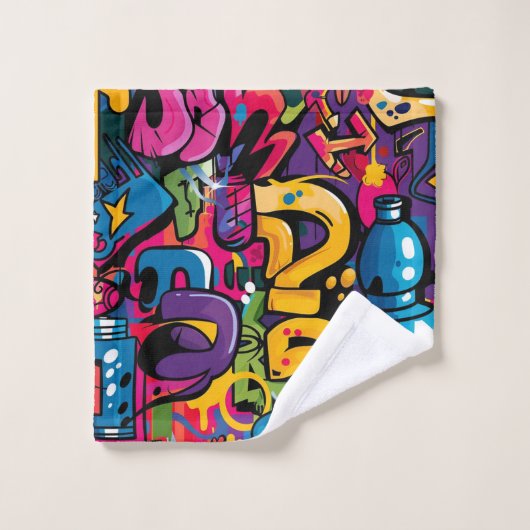 Graffiti Art Bad Handdoek (Wasdoekje)