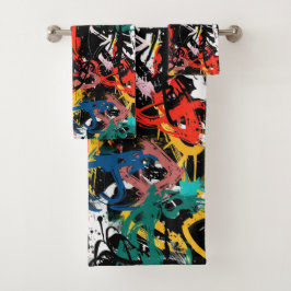 Graffiti Art Bad Handdoek