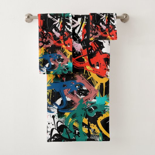 Graffiti Art Bad Handdoek (Insitu)
