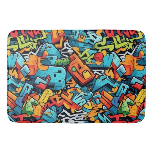 Graffiti Art Bath Mat (Voorkant)