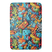 Graffiti Art Bath Mat (Voorkant Verticaal)