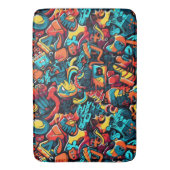 Graffiti Art Bath Mat (Voorkant Verticaal)