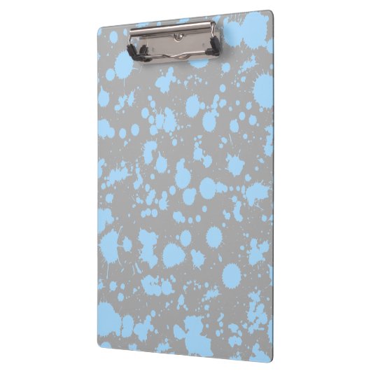 Graffiti Art Black en Blue 90s Splatter Paint Klembord (Links)