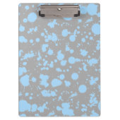 Graffiti Art Black en Blue 90s Splatter Paint Klembord (Voorkant)