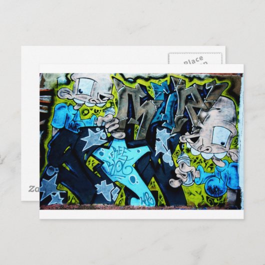 Graffiti Art Briefkaart (Voorkant / Achterkant)