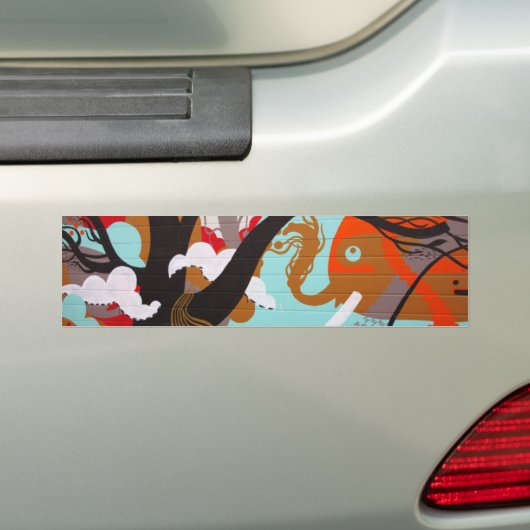 Graffiti Art Bumpersticker (Op auto)