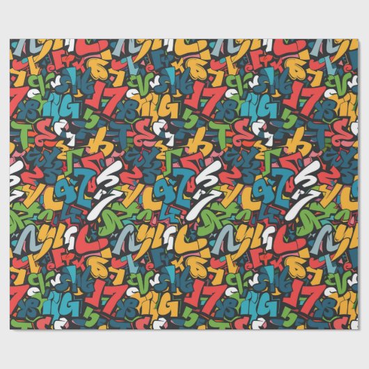 Graffiti Art Cadeaupapier (Vlak)