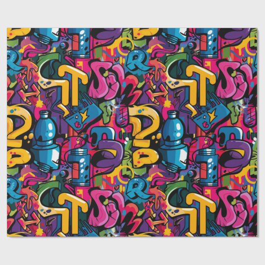 Graffiti Art Cadeaupapier (Vlak)