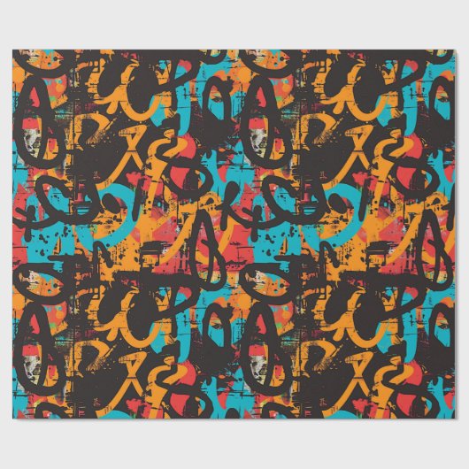 Graffiti Art Cadeaupapier (Vlak)