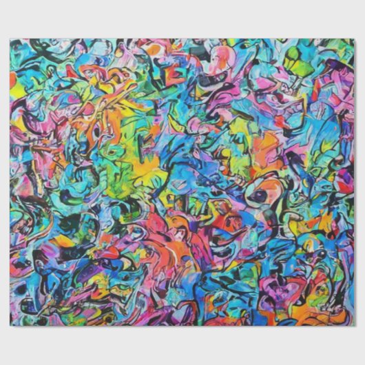 graffiti art cadeaupapier (Vlak)