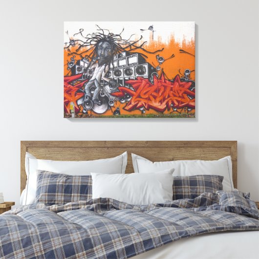 Graffiti Art Canvas Afdruk (Insitu (Slaapkamer))