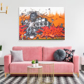 Graffiti Art Canvas Afdruk (Insitu (Woonkamer))
