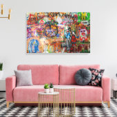 Graffiti Art Canvas Afdruk (Insitu (Woonkamer))