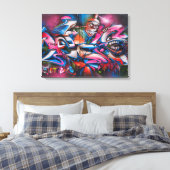 Graffiti Art Canvas Afdruk (Insitu (Slaapkamer))