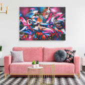 Graffiti Art Canvas Afdruk (Insitu (Woonkamer))