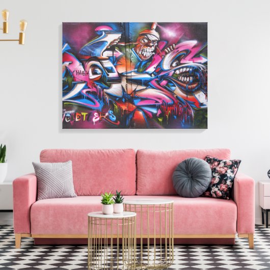 Graffiti Art Canvas Afdruk (Insitu (Woonkamer))