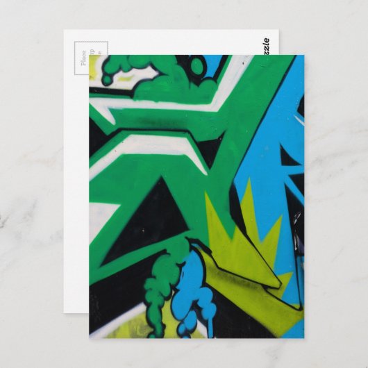 graffiti Art Design Briefkaart (Voorkant / Achterkant)