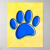 Graffiti Art Dog Paw Print (Voorkant)