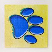 Graffiti Art Dog Paw Print Legpuzzel (Horizontaal)