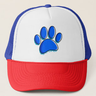 Graffiti Art Dog Paw Print Trucker Pet