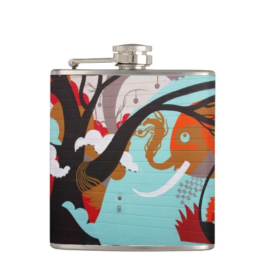 Graffiti Art Flask Heupfles (Voorkant)