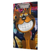 Graffiti Art glimlachende kat Klembord (Links)