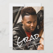 Graffiti Art Hand geletterd AFSTUDEERDER Foto Afst Kaart (Voorkant)