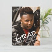 Graffiti Art Hand geletterd AFSTUDEERDER Foto Afst Kaart (Staand voorkant)