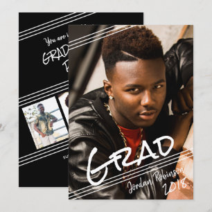 Graffiti Art Hand geletterd AFSTUDEERDER Foto Afst Kaart