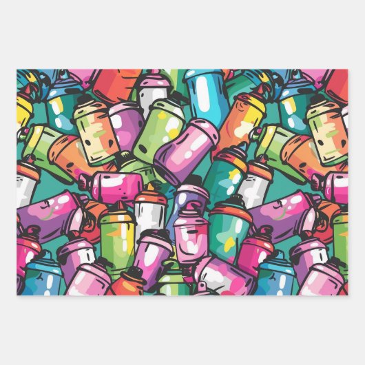 Graffiti Art Inpakpapier Vel (Voorkant 3)