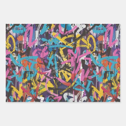 Graffiti Art Inpakpapier Vel (Voorkant 2)