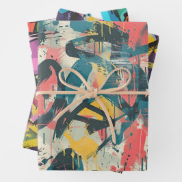 Graffiti Art Inpakpapier Vel