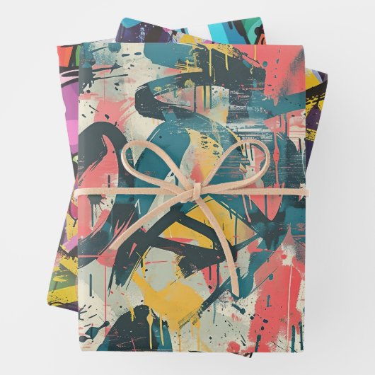 Graffiti Art Inpakpapier Vel (In situ)