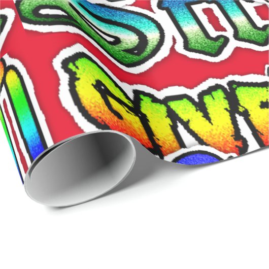 Graffiti Art Kleurrijk inpakpapier (Rol Hoek)